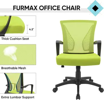 Ergonomic Office Chair with Footrest