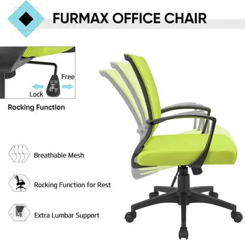 Ergonomic Office Chair with Footrest