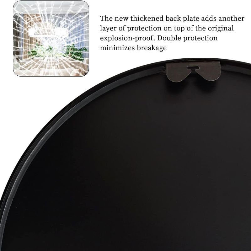 Round Wall Mirror – Shatterproof Vanity & Decorative Mirror