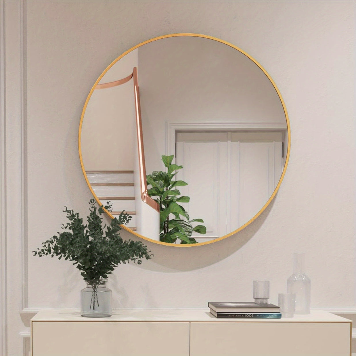 Round Wall Mirror – Shatterproof Vanity & Decorative Mirror