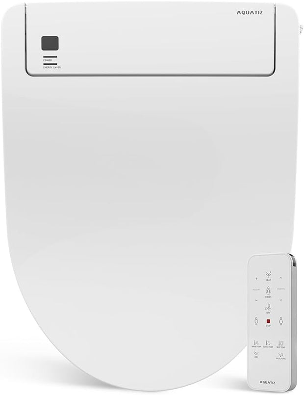 Smart Bidet Toilet Seat,Electric Bidet Attachment for Existing Toilet with Warm Water,Dryer,Heated Seat,Elongated