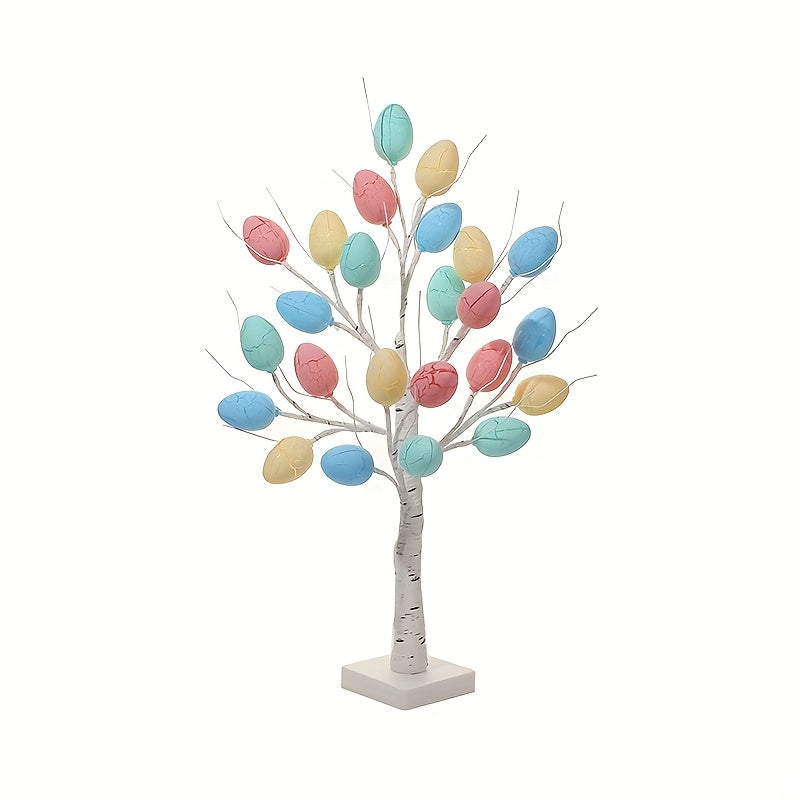 LED Decorative Tree Night Light – Battery-Powered Ambient Lamp