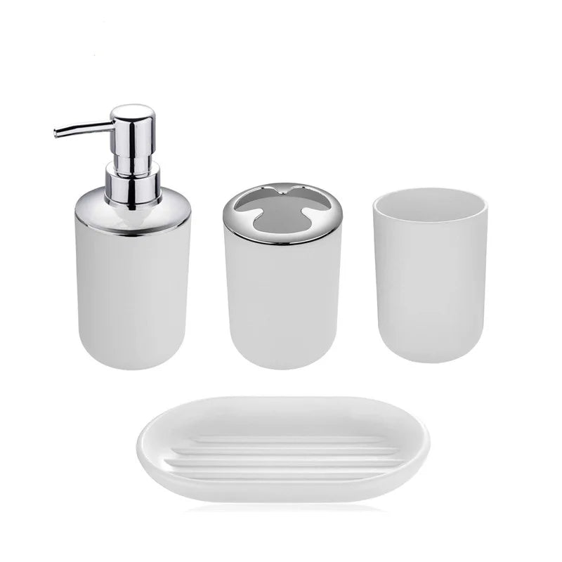 Modern 6-Piece Bathroom Accessories Set – Complete Organizer Kit