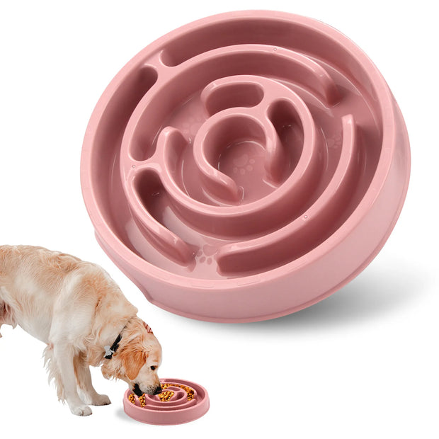 Pet Slow Feeder Bowl – Non-Slip Durable Feeding Dish