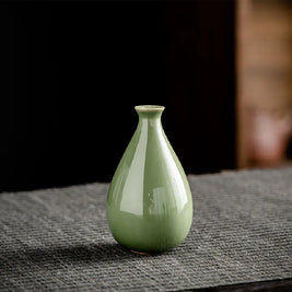 Small Ceramic Tabletop Vase – Minimalist Home Decor