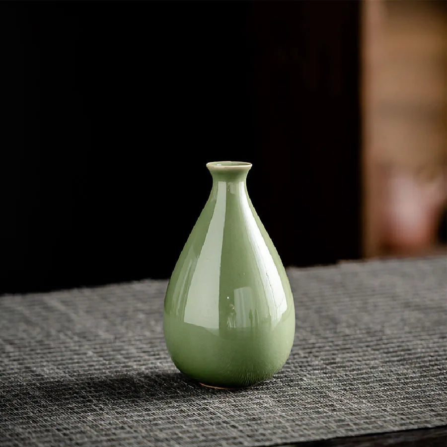 Small Ceramic Tabletop Vase – Minimalist Home Decor