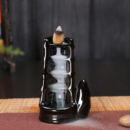 Ceramic Backflow Incense Burner – Zen Aromatherapy Decor for Home, Yoga, and Meditation