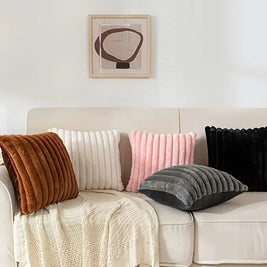 Striped Corduroy Pillow Case – Cozy Decorative Cushion Cover for Sofa & Bed