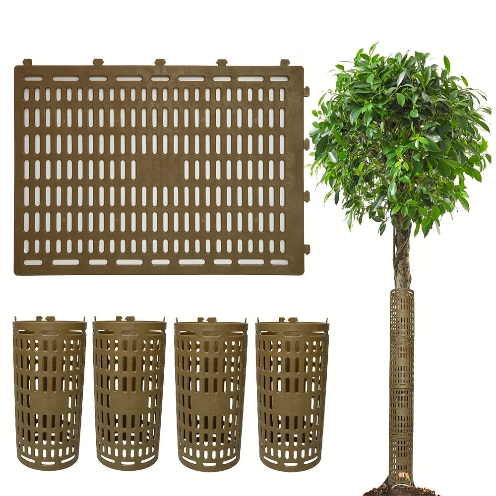 Adjustable Tree Trunk Protector – Expandable Bark Guard for Trees & Plants | Prevents Damage from Mowers, Rodents & Sun