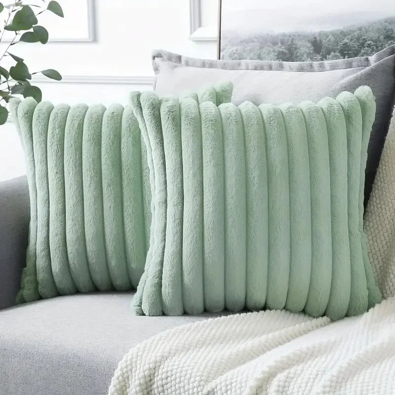 Striped Corduroy Pillow Case – Cozy Decorative Cushion Cover for Sofa & Bed