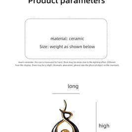 Nordic Ceramic Figurine – Feng Shui Home Decoration Statue