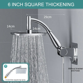 8-Inch Chrome Rain Shower Head – Water-Saving Spa Design