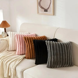 Striped Corduroy Pillow Case – Cozy Decorative Cushion Cover for Sofa & Bed