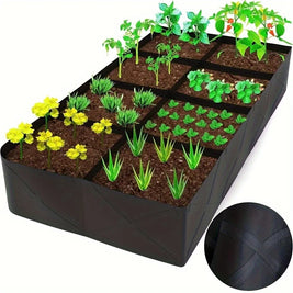 8-Grid Raised Garden Bed – Durable Weather-Resistant Planter Box