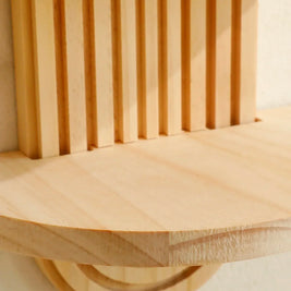 Boho Wooden Wall Shelves – Modern Home Decor Storage Rack