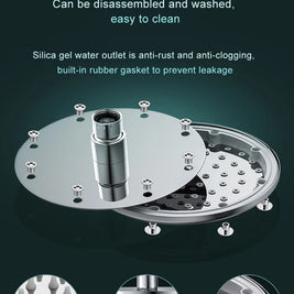 8-Inch Chrome Rain Shower Head – Water-Saving Spa Design