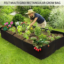 8-Grid Raised Garden Bed – Durable Weather-Resistant Planter Box