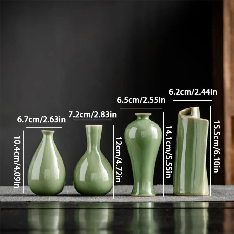 Small Ceramic Tabletop Vase – Minimalist Home Decor