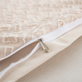 Tufted Boho Chic Duvet Cover Set – Soft Textured Microfiber Bedding (2/3 Piece, Multiple Sizes)