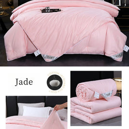 Luxury Natural Mulberry Silk Duvet – Queen/King Size Comforter for Summer & Winter, Handcrafted Bedding