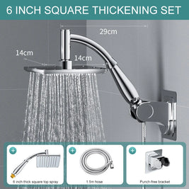 8-Inch Chrome Rain Shower Head – Water-Saving Spa Design