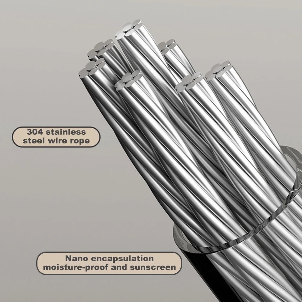 Retractable Stainless Steel Clothesline – Space-Saving Indoor & Outdoor Drying Rack