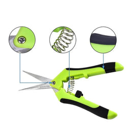 Premium Stainless Steel Garden Pruning Shears – Non-Slip, Labor-Saving Scissors for Flower, Fruit & Vegetable Trimming