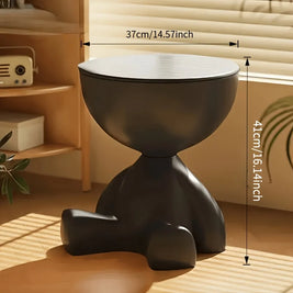 Mini Circular Bedside Table with Storage – Modern Home Furniture