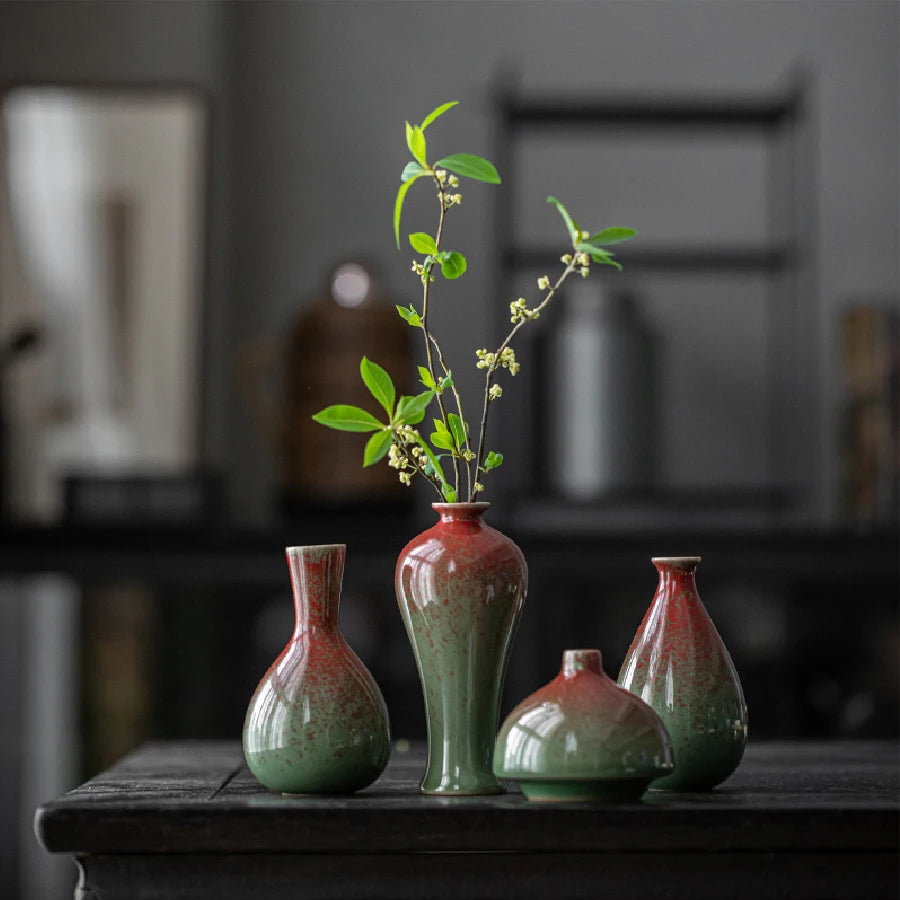 Small Ceramic Tabletop Vase – Minimalist Home Decor