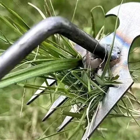 Heavy-Duty Manganese Steel Weeding Tool – 4/11 Tooth Manual Soil Excavator for Garden & Lawn Care