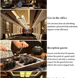 Ceramic Backflow Incense Burner – Zen Aromatherapy Decor for Home, Yoga, and Meditation