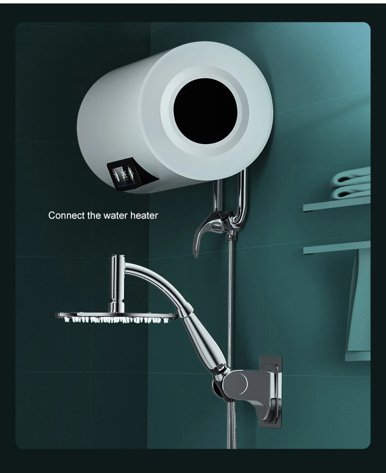 8-Inch Chrome Rain Shower Head – Water-Saving Spa Design