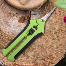 Premium Stainless Steel Garden Pruning Shears – Non-Slip, Labor-Saving Scissors for Flower, Fruit & Vegetable Trimming