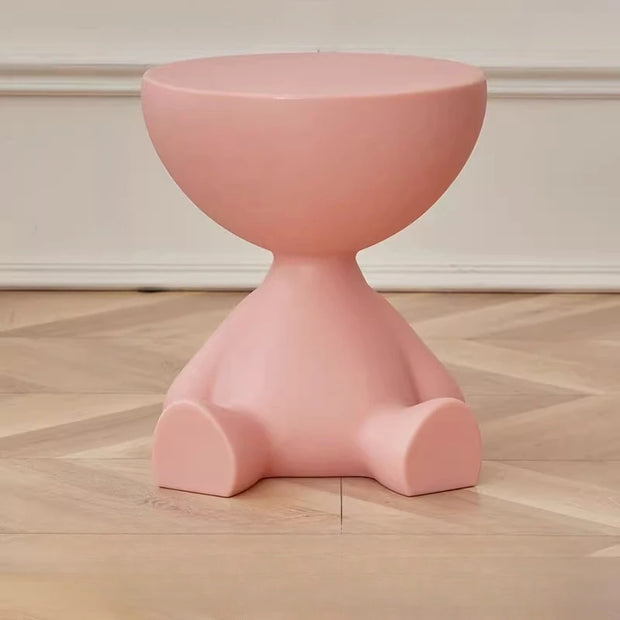 Mini Circular Bedside Table with Storage – Modern Home Furniture