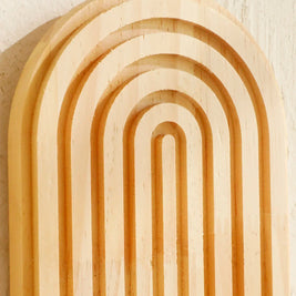 Boho Wooden Wall Shelves – Modern Home Decor Storage Rack