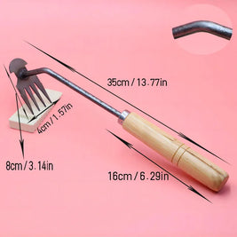 Heavy-Duty Manganese Steel Weeding Tool – 4/11 Tooth Manual Soil Excavator for Garden & Lawn Care