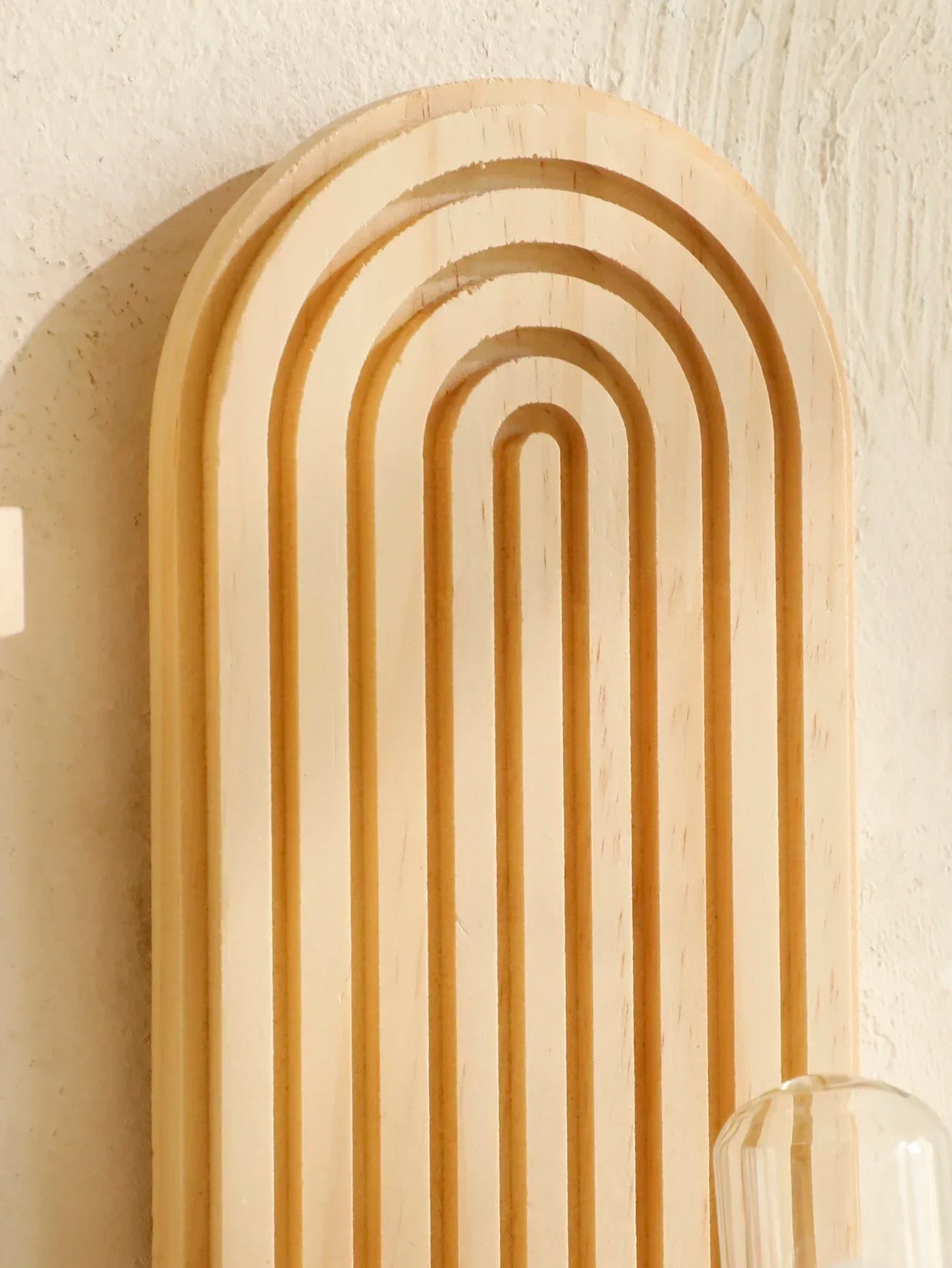 Boho Wooden Wall Shelves – Modern Home Decor Storage Rack