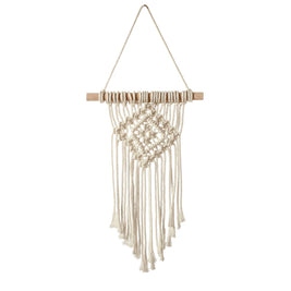 Hand-Woven Macrame Wall Hanging – Bohemian Cotton Tapestry