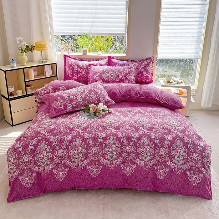 Black Marble Duvet Cover Set – Reactive Printed Polyester Bed Linen