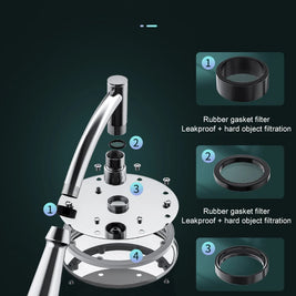 8-Inch Chrome Rain Shower Head – Water-Saving Spa Design