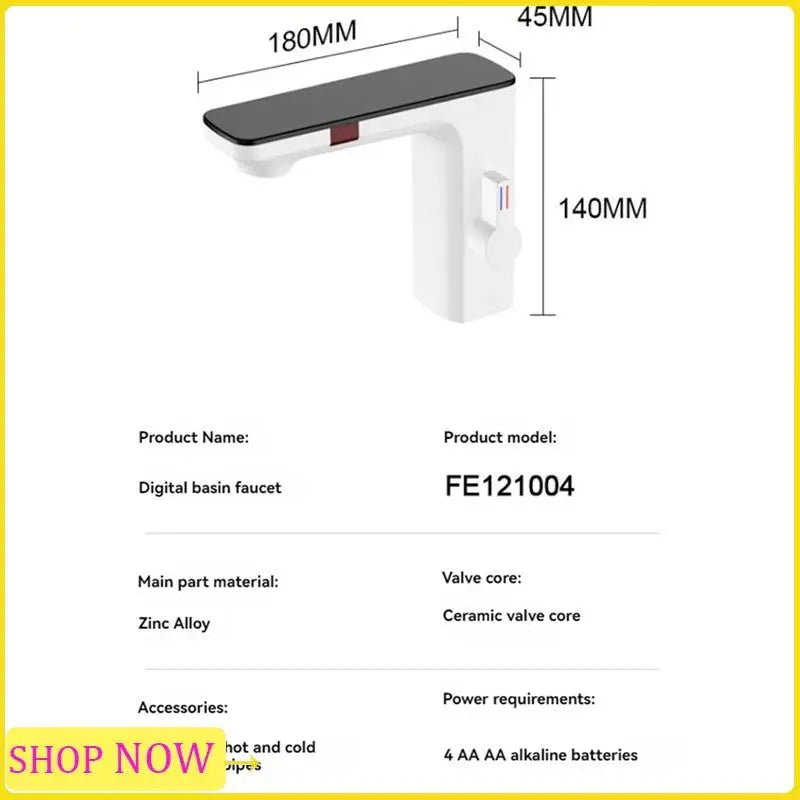 Smart Sensor LED Bathroom Faucet – Waterfall Basin Tap