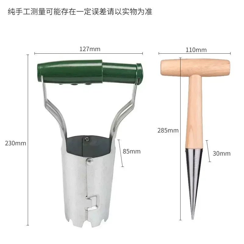 Multi-Functional Gardening Transplanter & Seeder Tool – Seedling Lifter and Planter for Vegetables & Flowers