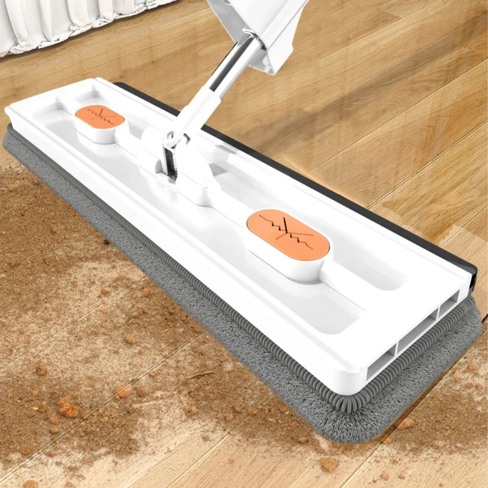 360° Rotating Self-Wringing Flat Mop – Microfiber Lazy Floor Cleaning Tool