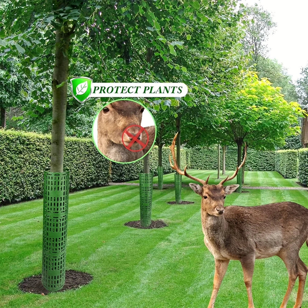 Adjustable Tree Trunk Protector – Expandable Bark Guard for Trees & Plants | Prevents Damage from Mowers, Rodents & Sun