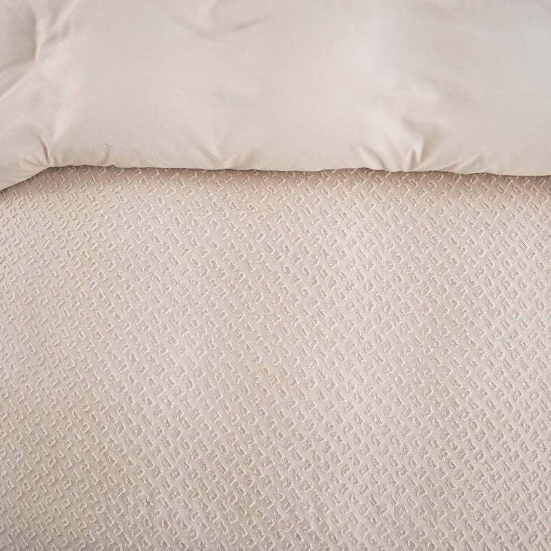 Tufted Boho Chic Duvet Cover Set – Soft Textured Microfiber Bedding (2/3 Piece, Multiple Sizes)