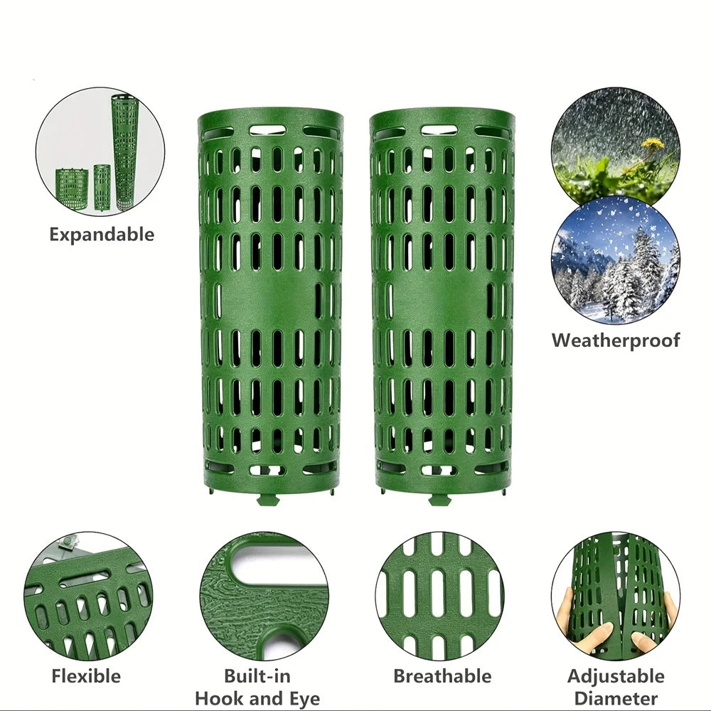 Adjustable Tree Trunk Protector – Expandable Bark Guard for Trees & Plants | Prevents Damage from Mowers, Rodents & Sun