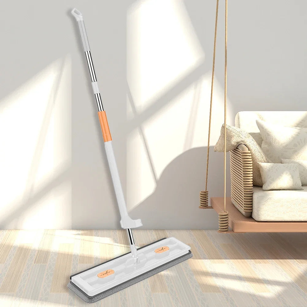 360° Rotating Self-Wringing Flat Mop – Microfiber Lazy Floor Cleaning Tool
