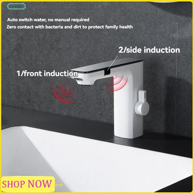 Smart Sensor LED Bathroom Faucet – Waterfall Basin Tap