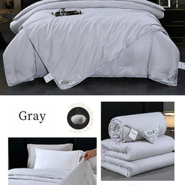 Luxury Natural Mulberry Silk Duvet – Queen/King Size Comforter for Summer & Winter, Handcrafted Bedding