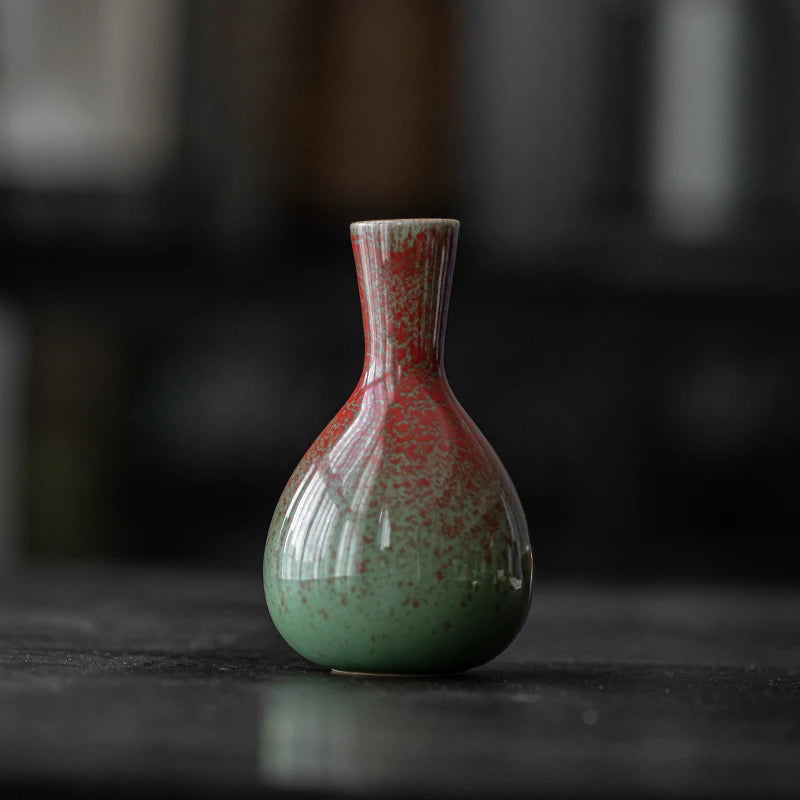 Small Ceramic Tabletop Vase – Minimalist Home Decor